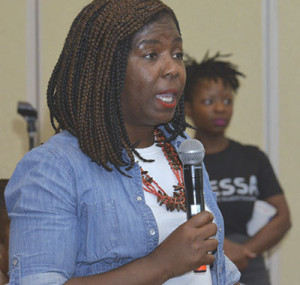 Sirraya Gant offers advice to other parents during a national town hall for Black parents hosted by the National Newspaper Publishers Association. (Freddie Allen/AMG/NNPA Newswire) 