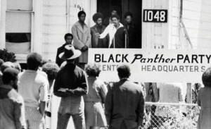 Bobby Seale, chairman of the Black Panther Party, addresses a rally outside the party headquarters in Oakland, Calif., urging members to boycott certain liquor stores.    (AP Photo/File)