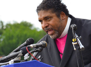 Reclaiming Our Moral Values and Critiquing the So-Called Values Voters Summit. Rev. Dr. William J. Barber, II says that President Trump has brought about a devolution of values, not a revolution of values. Photo taken during an NNPA rally at the Lincoln Memorial in Washington, D.C. in 2015. (Freddie Allen/AMG/NNPA)