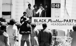Bobby Seale, chairman of the Black Panther Party, addresses a rally outside the party headquarters in Oakland, Calif., urging members to boycott certain liquor stores.  (File/AP Images) 