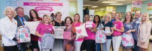 Representatives from Broward Education Foundation, Thirty-One Gifts and Kids in Need Foundation at Broward Education Foundation's Tools. for Schools Broward Center. 