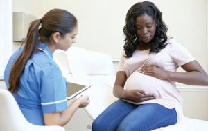 The pregnant women participate in medical research.