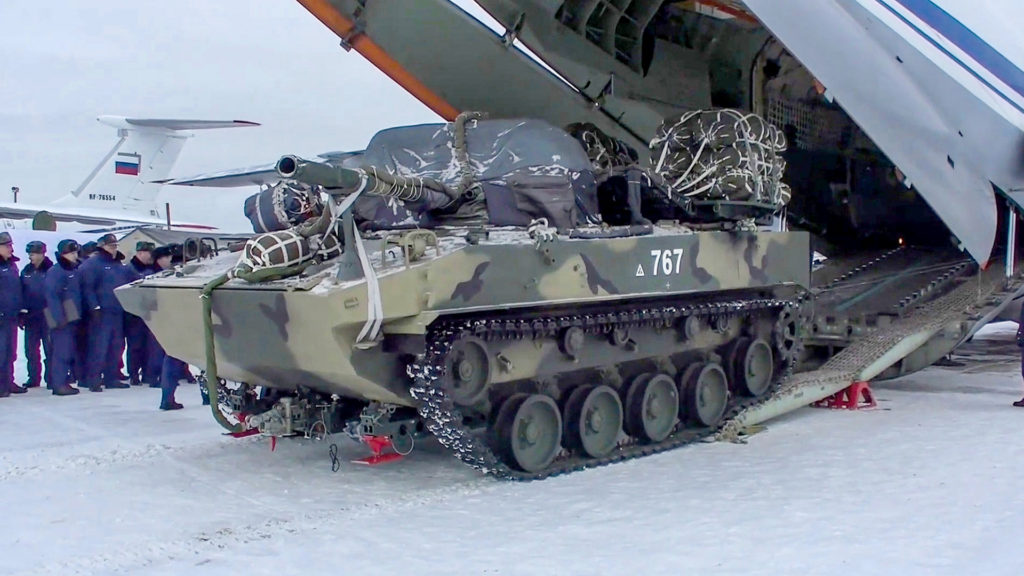 Russian Paratroopers And Heavy Tank Dropped During Air Force War Games