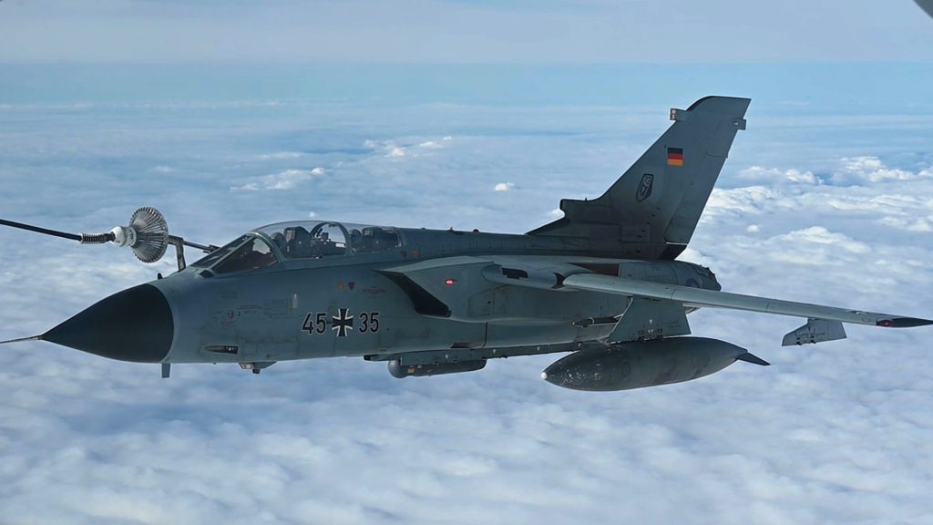 VIDEO: US Air Force Stratotanker Refuels German Fighter Jets Mid-Air During Baltic Trident Exercise