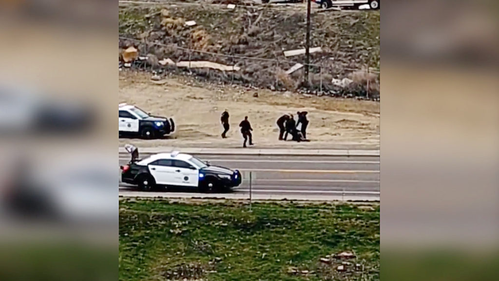 VIDEO: Armed And Hammer: Crazed Knifeman Seized By Police ‘Tried To Kill’ Wife And Four Children