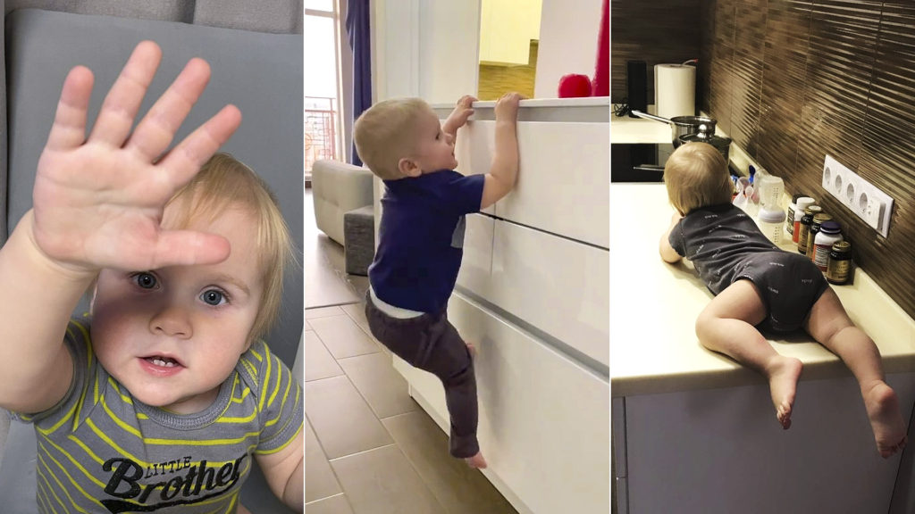 VIDEO: Viral: Agile Tot Dubbed Super Mark For Climbing Home Furniture With Ease