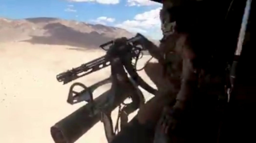 VIDEO: Chopper Squad: Marines Helicopter Crew Make Mincemeat Of Targets With Minigun