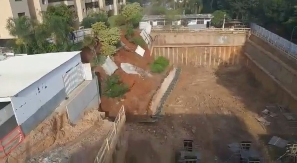 VIDEO: Great Fall: Terror As Tons Of Earth Move As Wall Collapses