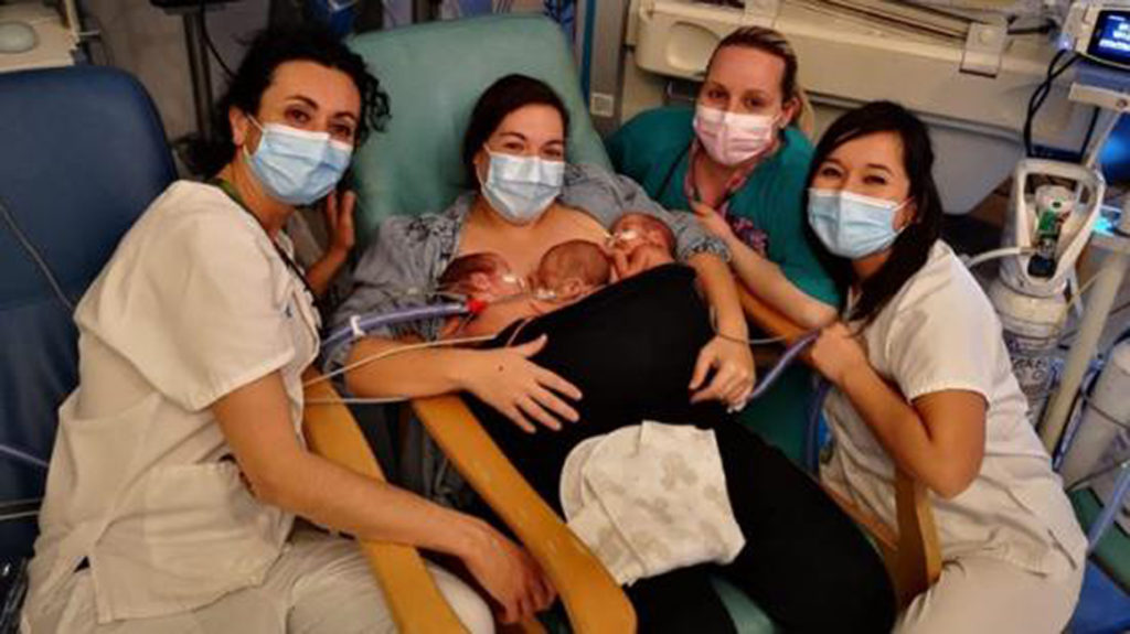 Roo’d Have Thought It? Preemie Triplets Won’t Be Parted From Mom, Just Like Baby Kangaroos
