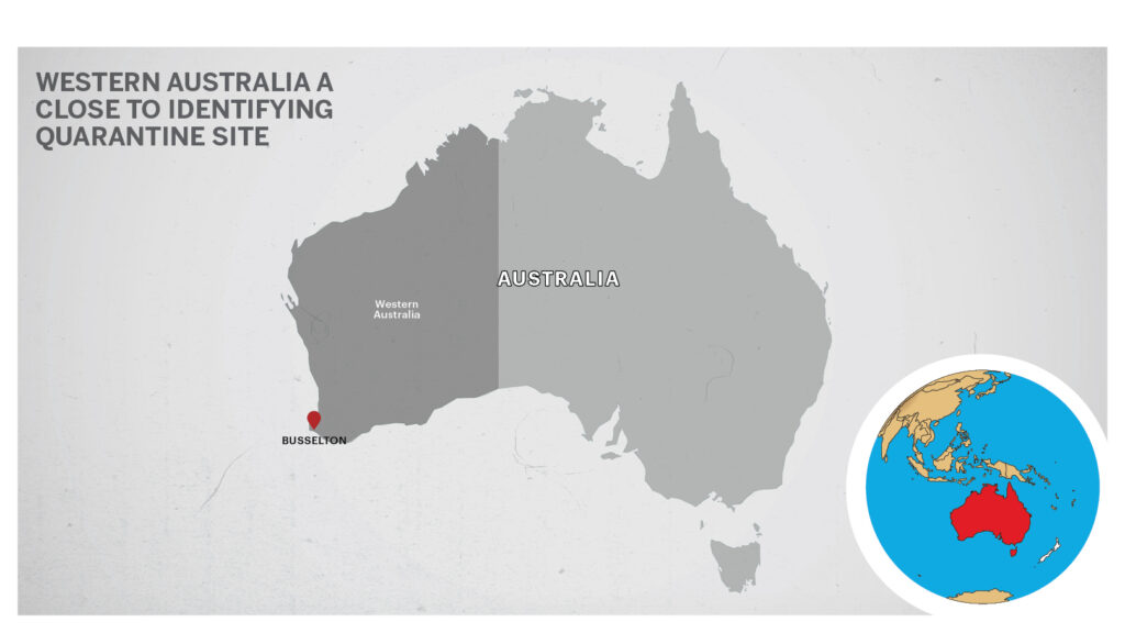 Map of Western Australia.
