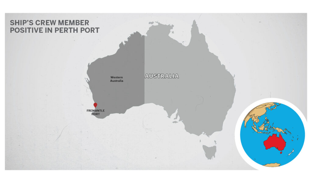 Map of Fremantle Port, Western Australia, Australia 