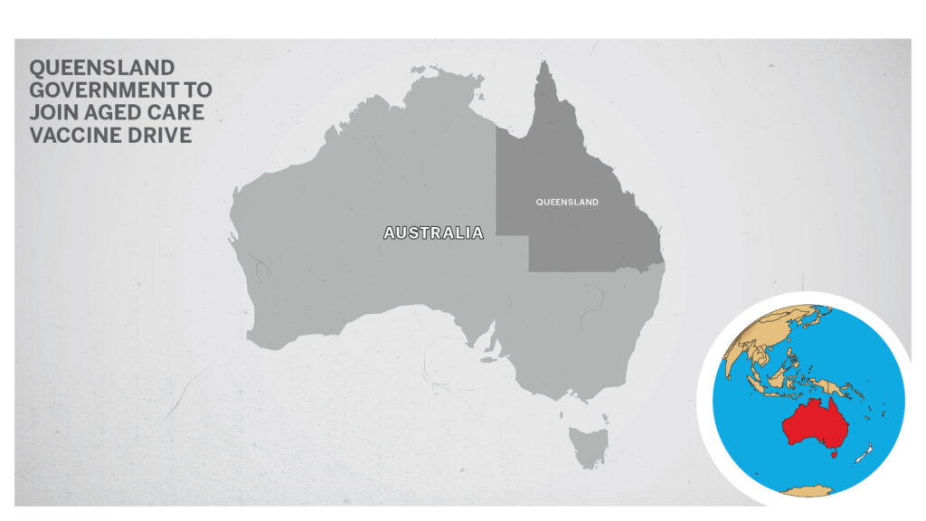 Map of Queensland, Australia