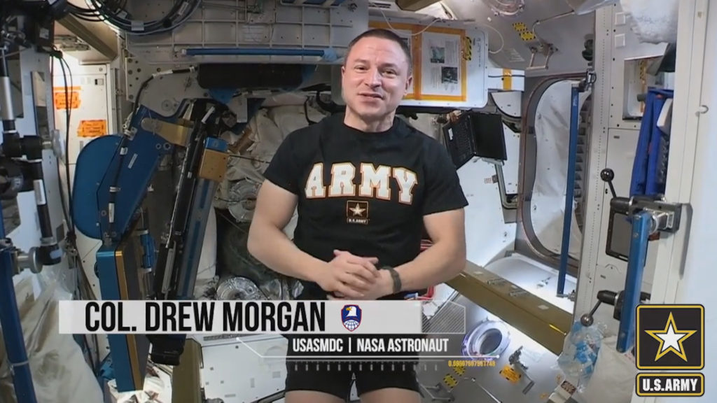 Weightless Workout: Army Astronaut Performs Combat Fitness Test In Space Station