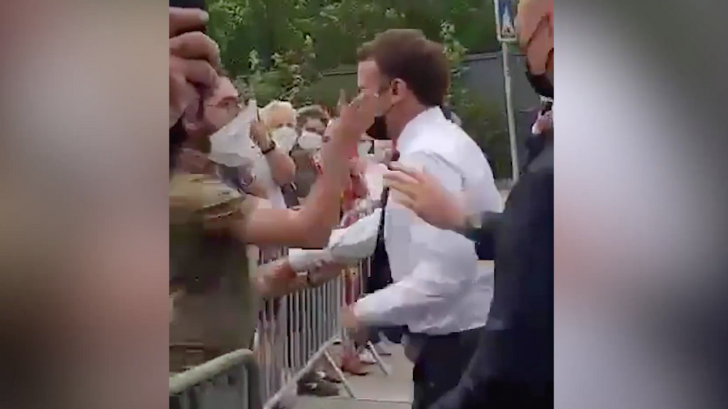 Sacre Bleu! French Voter Slaps President Macron On Campaign Trail