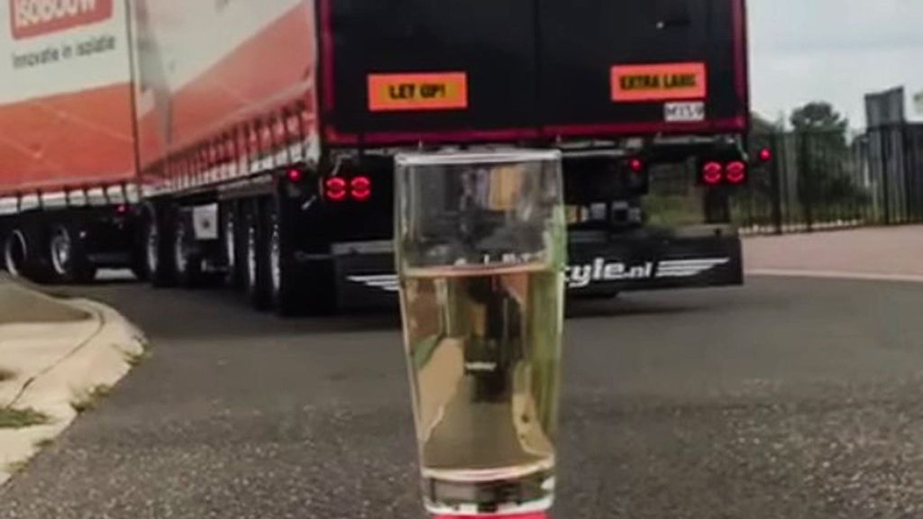 VIDEO: Dunk In Charge: Trucker’s Amazing Feat With Tea Bag