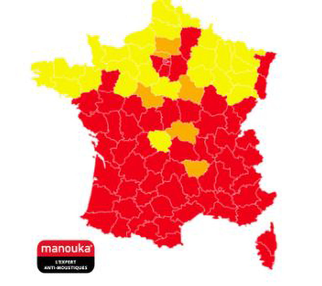The latest map by French organisation Vigilance Moustique shows where the Asian tiger mosquito has spread in France this year. (Vigilance Moustique/Zenger)