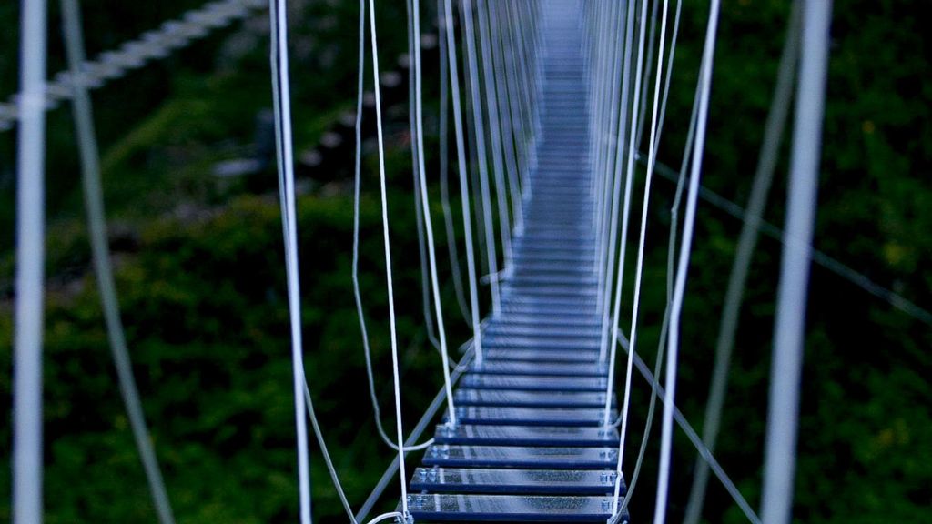 Scary Glass-Bottomed Rope Bridge Opens At Russian Peak — But Only