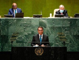 President Bolsonaro's speech at the United Nations on Sept. 21 was intensely criticized back home for presenting a false reality of Brazil. (Alan Santos/PR/Public Domain)