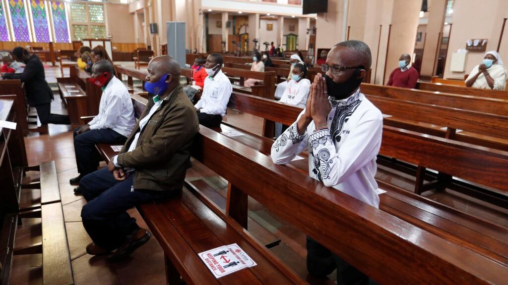 Believers in a church service in Nairobi. (Courtesy of the National Council of Churches of Kenya)