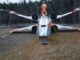 A replica of the X-wing Starfighter from “Star Wars” was built in Sakha, Russia, by six cosplayers. (Ayaal Federov/Zenger)