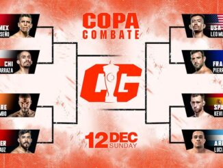 Copa Combate features eight fighters from eight different countries competing for a winning prize of $100,000 Sunday night in Miami. (Combate Global)
