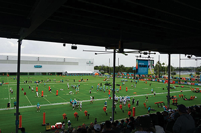 Miami Dolphins training camp: Padded practices begin as roster battles heat up