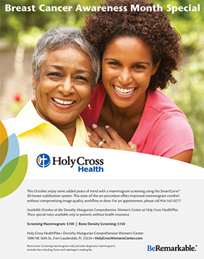 Holy Cross Health Offers $100 Mammograms During Breast Cancer Awareness Month
